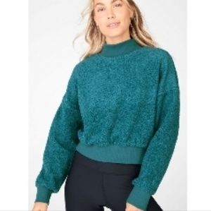 Fabletics crop sweatshirt- fjord color- Medium